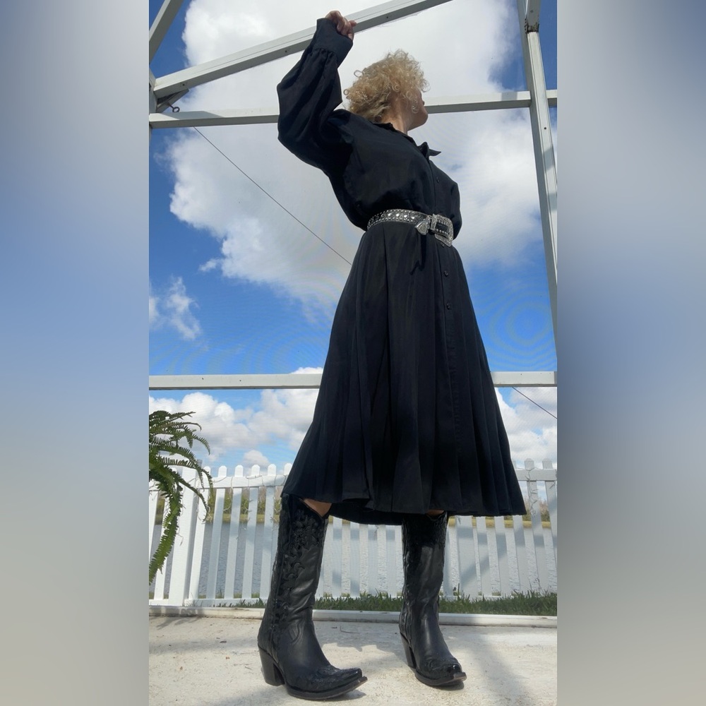 Black Button Up Shirt Dress